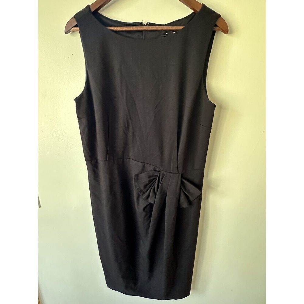 Premise Women 12 Little‎ Black Dress Faux Bow Business Formal Lined - Picture 3 of 11